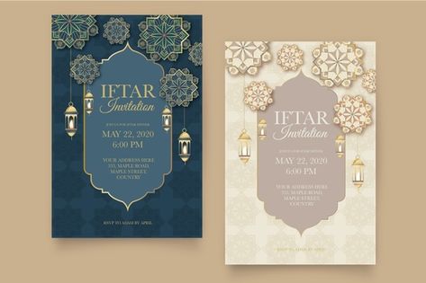 Eid adha mubarak greeting card design | Premium Vector Iftar Invitation Template, Food Invitation, Iftar Invitation, Eid Hampers, Eid Adha Mubarak, Happy Islamic New Year, Eid Greeting Cards, Happy Muharram, Iftar Party