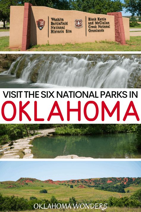 The 6 National Parks in Oklahoma: Why & How to Visit Each One! - Oklahoma Wonders Places To Visit In Oklahoma, Oklahoma Attractions, Oklahoma Vacation, Oklahoma State Parks, La Travel Guide, Oklahoma Travel, Travel Oklahoma, Visit Usa, Fort Smith