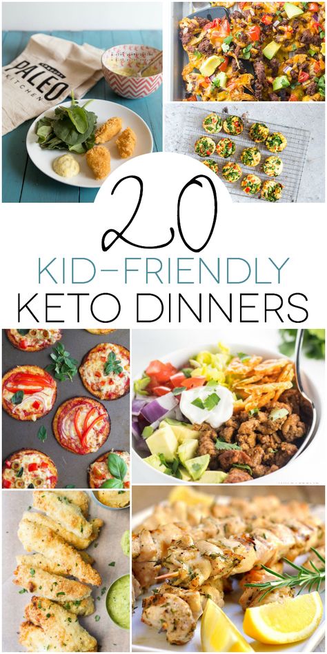 These kid-friendly Keto dinners are the perfect way to stick to a Keto diet, while making meals your whole family will love. Keto Dinners, Recetas Keto, Kid Friendly Dinner, Keto Diet Menu, Keto Recipes Dinner, Diet Vegetarian, Keto Recipe, Ketogenic Recipes, Keto Dinner