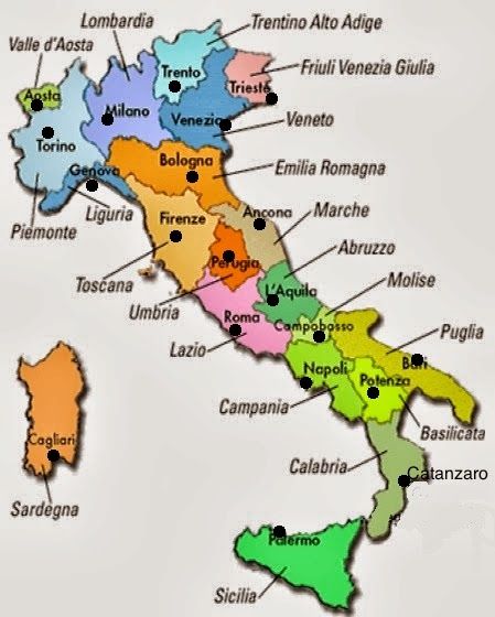 Diario di scuola: Regioni e capoluoghi d'Italia Map Of Italy, Portofino Italy, Italian Vocabulary, Homeschool Social Studies, Italian Lessons, Italian Language Learning, Italian Traditions, Beauty Places, Italy Map