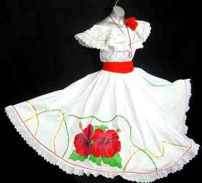 Puerto Rico Dress style for ''Bomba y Plena'' Puerto Rican Dress, Puerto Rican Fashion, Puerto Rico Clothing, Spanish Homeschool, Folkloric Dress, Miss Universe National Costume, Puerto Rico Food, Puerto Rico History, Puerto Rican Pride