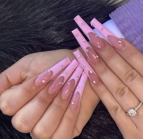 Xxl Birthday Nails, Pink Xl Nails, Xl Nails, Instagram Baby, Birthday Nails, Black And Pink, Perfect Nails, Nail Tech, Long Nails