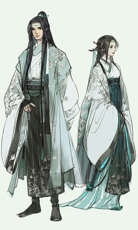 Ibuki Satsuki, Asian Style Art, Ancient Chinese Clothing, Chinese Art Girl, Drawing Clothes, 판타지 아트, Traditional Clothing, Art Anime, Fantasy Clothing