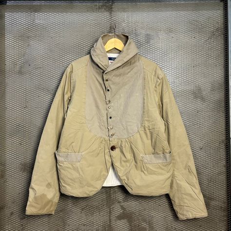 Vintage Kapital Japan Jacket Good Condition "minor stains, flaws on the last pic" TAG SIZE : 4 MEASUREMENT : Chest (Pit to Pit) : 22,5 Inch Shoulder To Bottom Hem : 27,5 Inch Sleeve : End Colar to Cuff : 33 Inch PLEASE CHECK ACTUAL SIZE CAREFULLY, NO RETURNS OR COMPLAIN FOR WRONG SIZE ACTUAL  *Shipping using Express Mail Service "will take 5-7 working day to arrived at your destination" Dont forget to check my other item THANKS FOR YOUR VISIT. Japan Jacket, Japanese Chore Jacket, Japanese Vintage Fashion, Japanese Coat, Vintage Corduroy Outdoor Outerwear, Americana Fashion Men, Kapital Clothing Japan, Sashiko Jacket, Porter Classic