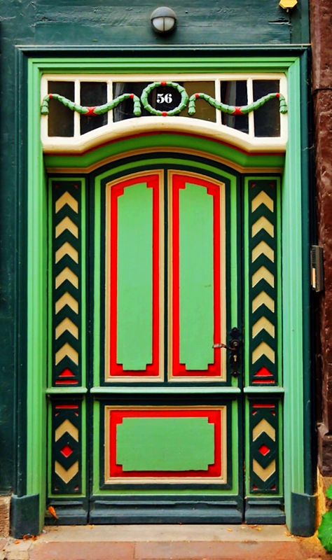 Behind The Green Door, Colorful Doors, Saxony Germany, Gorgeous Doors, Lower Saxony, Door Entryway, Cool Doors, Cellar Door, Entrance Ways