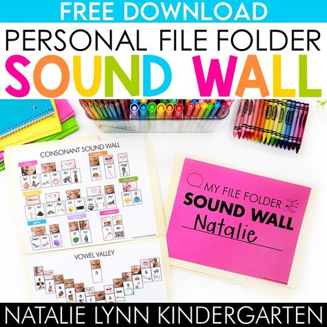 Personal Sound Wall, Ufli Foundations Kindergarten Sound Wall, Individual Sound Wall Folders, Kindergarten Writing Center Ideas, Sound Wall Kindergarten, Science Of Reading Sound Wall, Center Ideas For Kindergarten, Writing Center Organization, Writing Center Ideas