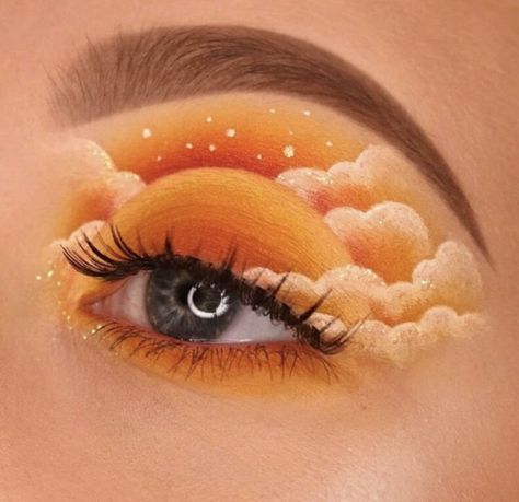 Discovered by Daniela. Find images and videos about makeup, sun and yellow on We Heart It - the app to get lost in what you love. Indie Makeup, Cute Eye Makeup, Eye Makeup Pictures, Makijaż Smokey Eye, Eye Makeup Designs, Dope Makeup, Makeup Eye Looks, Creative Eye Makeup, Crazy Makeup