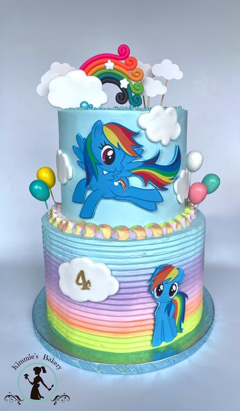 Pony Cake Design, Pony Theme Cake, Cake Rainbow, Little Pony Cake, My Little Pony Birthday Party, Baby Pony, Pony Cake, Little Pony Birthday Party, My Little Pony Party