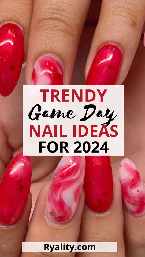 The blue game day nails on the list are super cute Georgia Bulldog Nails Designs, Game Day Nails, Super Bowl Nails, Football Nails, Trendy Games, Ou Football, Game Day Appetizers, Blue Game, Game Day Snacks