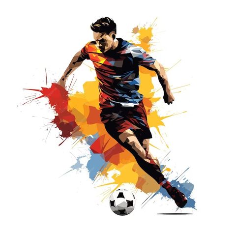 Ilustración de silueta de jugador de fútbol silueta de jugador de fútbol | Vector Premium Soccer Manager, Football Template, Jersey Bola, Visit Card, Best Football Players, Online Multiplayer Games, Sports Images, Football Match, Best Graphics