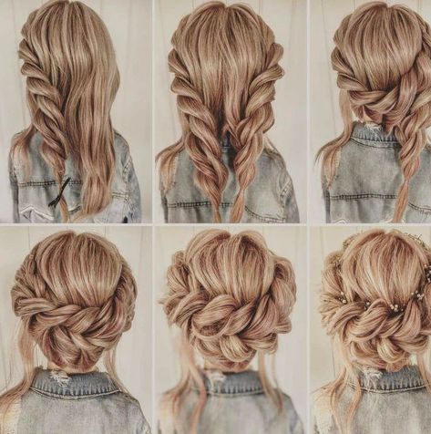 Hair Updos Tutorials, Halo Braid, Easy Hair Updos, Bridesmaid Hair Short, Wedding Hair Inspiration, Work Hairstyles, February 8, Hair Stylist Life, Bridesmaid Makeup