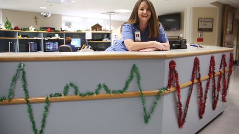 Hospital Holiday Decorations, Christmas Decor Hospital, Nurse Station Christmas Decor, Christmas Hospital Decorations, Nurses Station Christmas Decor, Nurse Christmas Decorations, Hospital Christmas Decorations, Hospital Christmas, Nurse Station