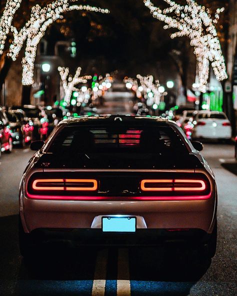 Dodge on Instagram: “Dodge Tail Lights > Holiday Lights⁣ ⁣ Photo Credit: @392Goddess & @BrettBaena⁣ ⁣ #ThatsMyDodge #Dodge #DodgeChallenger #DodgeScatPack…” Challenger Tail Lights, Dodge Challenger Hellcat, Hellcat Challenger, Scat Pack, Night Vibes, Photography Poses Women, Tail Lights, Dodge Challenger, Holiday Lights