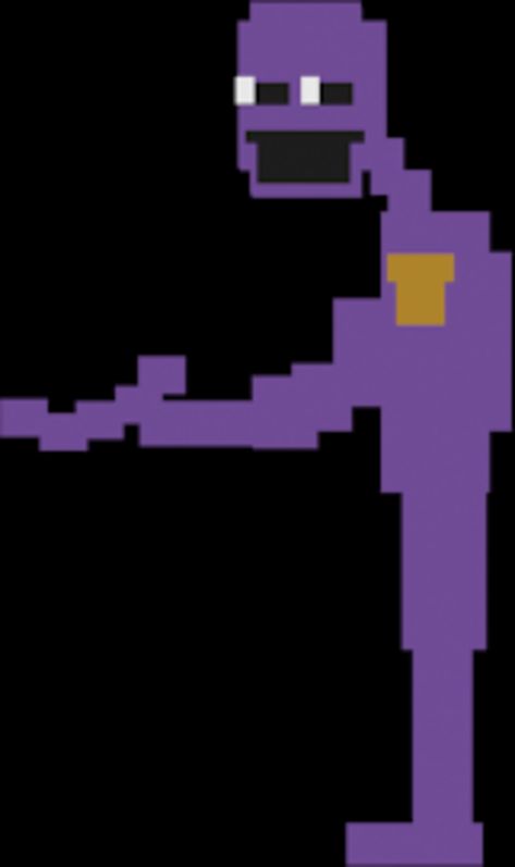 Phone Guy, Purple Guy, Five Nights At Freddy's, Pixel Art, Purple, Art