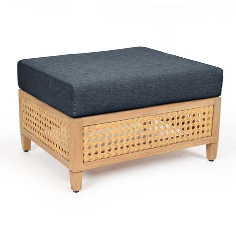 Jupiter Ottoman - Woodbridge Woodbridge Furniture, Patio Ottoman, Recycled Plastic Furniture, Outdoor Ottomans, Aluminum Furniture, Resin Furniture, Sunbrella Cushions, Replacement Cushions, Plastic Furniture