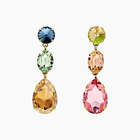 Roxanne Assoulin Hip-Hop but Not Triple Tier Earrings Roxanne Assoulin, Jewelry Design Inspiration, Jewellery Marketing, Earring Trends, Platinum Jewelry, Jewelry Tags, Cubic Zirconia Jewelry, Jewellery Earrings, Popular Jewelry