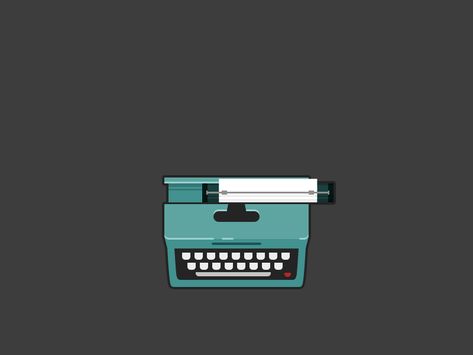 Typewriter-evernote Typewriter Animation, Typing Animation, Writing Gif, Typewriter Writing, Book Gif, Dramatic Play Themes, Literary Journal, Icon Animation, Infographic Video