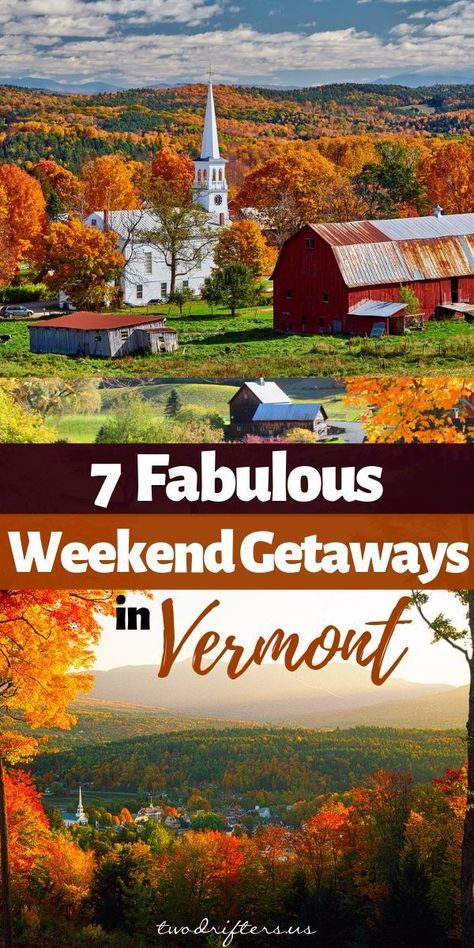 Fall Weekend Getaway, Vermont Vacation, Vermont Fall, State Design, New England Road Trip, Fall Road Trip, New England Travel, Destination Voyage, Usa Travel Destinations