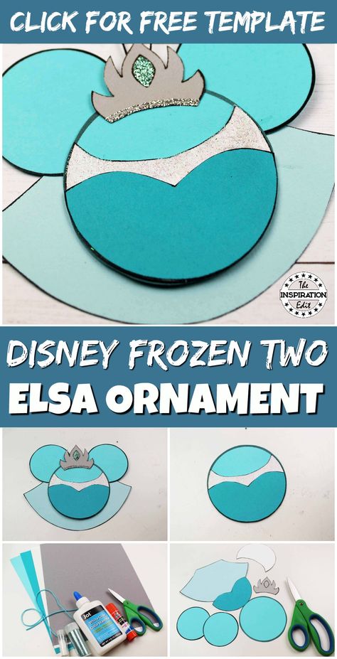 Are you looking for a fun Elsa craft to do with your kiddos during the holiday season? Christmas is a magical time, but even with all the gift-giving, the best gift you can give your child is your time. This Disney Elsa Christmas ornament craft is a great way to spend time with your kiddos and do something fun together. #christmas #crafts #craftsforkids Elsa Ornament Diy, Elsa Craft, Disney Sleepover, Elsa Crafts, Elsa Christmas, Disney Crafts For Kids, Frozen Printables, Frozen Christmas, Disney Earrings