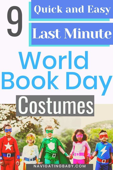 9 Easy World Book Day Costumes Last Minute Last Minute Kids Costumes, Easy World Book Day Costumes, Easy Book Character Costumes, Easy Kids Costumes, Costumes Last Minute, Tin Man Costumes, Costume Ideas For Kids, World Book Day Ideas, Old Halloween Costumes