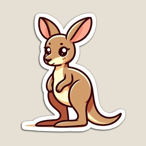 Get my art printed on awesome products. Support me at Redbubble #RBandME: https://www.redbubble.com/i/magnet/Adorable-Kangaroo-Illustration-Animal-Summer-by-quentinmtb/159308790.TBCTK?asc=u Kangaroo Illustration, Animal Illustration, Science Poster, Kangaroo, Colorful Prints, Stranger Things Fanart, My Art, Awesome Products, Magnets