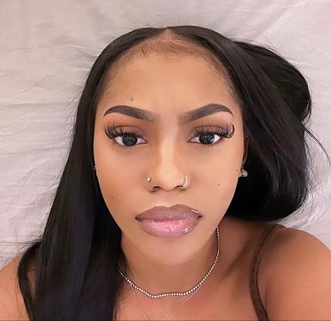 Mikaria Janae Outfits, Mikaria Janae, Black Ponytail Hairstyles, Soft Makeup, Classy Aesthetic, Black Barbie, Lashes Makeup, Pretty Selfies, Girls Makeup