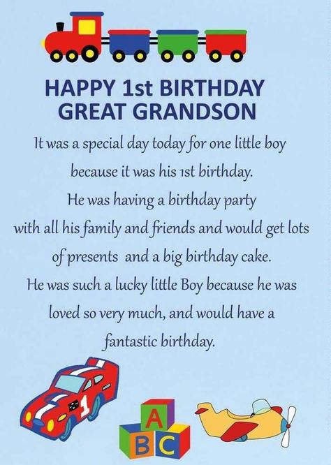 1st Birthday Quotes For Son, Happy 1st Birthday Grandson, 1st Birthday Poem, Grandson 1st Birthday, Grandson Birthday Quotes, Happy Birthday Verses, First Birthday Quotes, 1st Birthday Quotes, Happy 1st Birthday Wishes