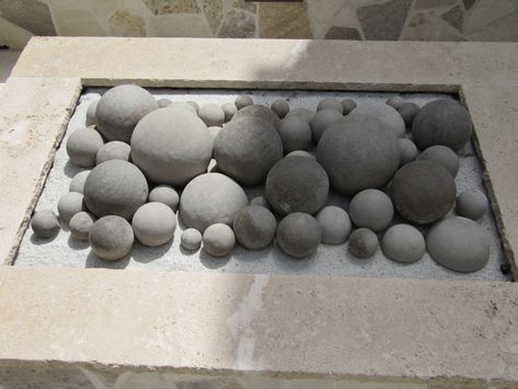 Concrete Fire Pit Balls Fire Pit Ceramic Balls, Fire Pit Balls, Concrete Balls, Fire Pit Ball, Fire Pit Gallery, Fire Pit Essentials, Backyard Fire Pit, Fire Pit Materials, Modern Fire Pit