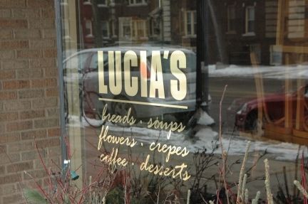 Lucia's in Minneapolis Coffee Market, Minneapolis City, Window Signage, Frosted Windows, Window Signs, Best Wine, Store Window, Sticker Ideas, Irish Coffee