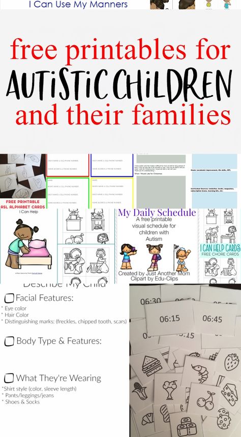 If you're looking for free resources to set up visual schedules, be sure to check out these free printables for autistic children and their families. #freeprintables #printablesforautisticchildren #visualschedules Aba Activities, Free Family Printables, Learning Disorder, Visual Schedules, Teacher Templates, Visual Schedule, Free Teacher, Educational Printables, Spectrum Disorder