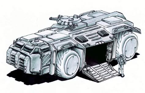 Rifts Rpg, Sci Fi Vehicle, Troop Transport, Battle Tech, Armored Personnel Carrier, Future Tank, Fantasy Vehicles, Future Military, Sci Fi Tank