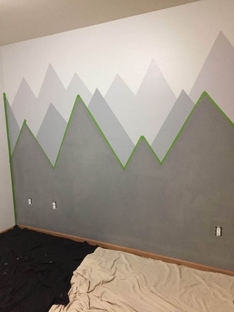 Adorable Mountain Themed Nursery Reveal For Our Baby Girl Nursery Themes Mountains, Mountain Adventure Nursery, Nursery Ideas Mountain Theme, Gender Neutral Mountain Nursery, Neutral Mountain Nursery, Boy Nursery Mountain Theme, Nursery Ideas Mountains, Mountain Nursery Ideas, Mountain Nursery Decor