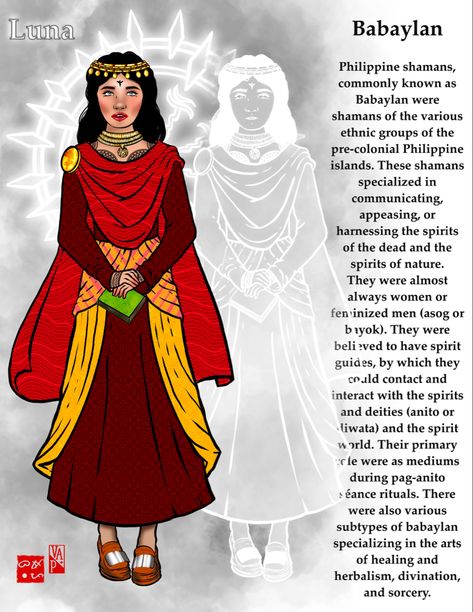 Babaylan Philippines, Filipino Witchcraft, Filipino Representation, Tauriel Aesthetic, Seance Ritual, Philippines Mythology Goddesses, Philippines Clothes, Oc Superhero, Philippines Dress