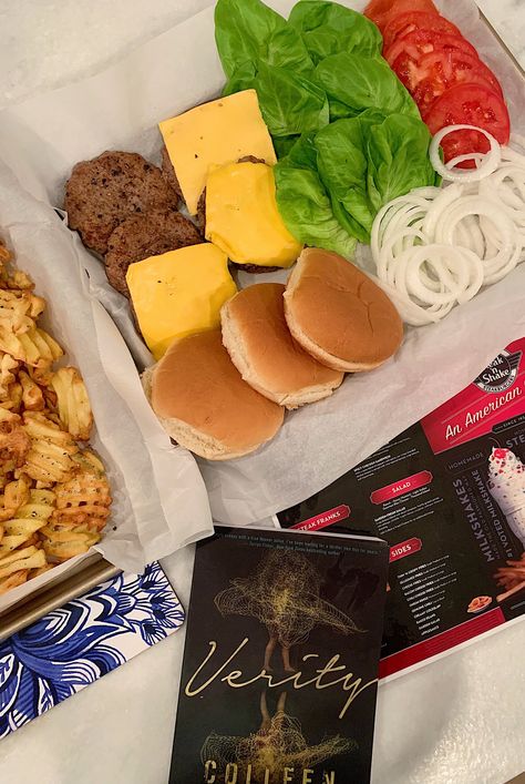 Cook Your Book: Verity   https://www.thevintageforkblog.com/home/cookyourbookverity Verity Book Club Ideas, Oreo Milk, Book Club Food, Feel Good Books, Vintage Forks, Waffle Fries, Book Club Reads, Deer Meat, Colleen Hoover Books