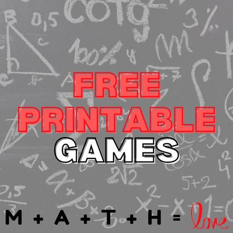 free printable games Algebra Games Middle School, Middle School Math Games Free, Algebra Games High School, Math Games For Middle School, Math Games Middle School, Algebra Games, High School Games, Math Bingo, High School Algebra