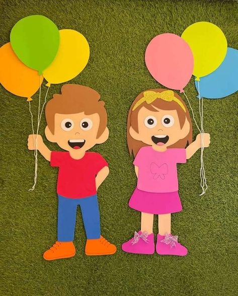 1 June Children Day Decor, Children Day Board Decoration Ideas, Children's Day Decoration Ideas In School, Childrens Day Decoration Schools, Children Day Decoration Ideas For School, School Decorations Diy, Children's Day School, Soft Board Decoration, Hearts Paper Crafts