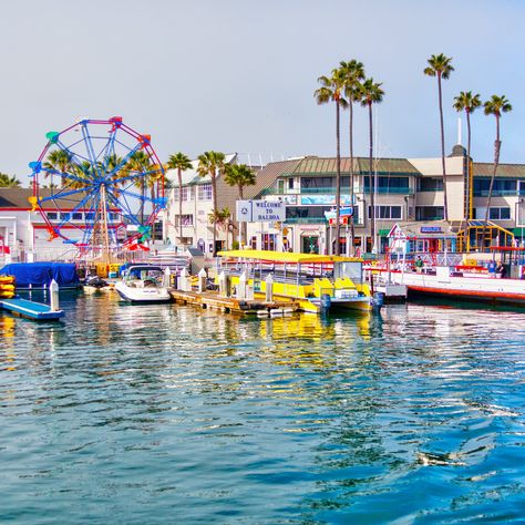 Balboa Island in Southern California is a tiny man-made island peppered with charming boutiques and restaurants completely surrounded by yachts. A day trip to Balboa Island can be as simple as browsing the stores. But if you’re looking for something more active, there's plenty of other fun things... Balboa Beach, Marriott Vacation Club, Balboa Island, Newport Coast, Newport Beach California, Kids Vacation, Beach Boardwalk, Vacation Club, South Lake Tahoe