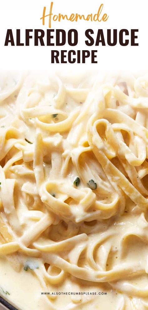 The secret to a smooth Alfredo sauce is freshly, finely grated Parmesan. Shocking, right? Ditch the pre-grated parmesan and experience a rich, creamy, and grain-free sauce with freshly grated Parmesan. Your pasta will thank you! Easy Chicken Fettuccine Alfredo, Parmesan Alfredo Sauce, Chicken Penne Recipes, Homemade Alfredo Sauce Recipe, Chicken Alfredo Sauce, Homemade Chicken Alfredo, Chicken Alfredo Fettuccine Recipe, Alfredo Sauce Recipe Easy, Make Alfredo Sauce