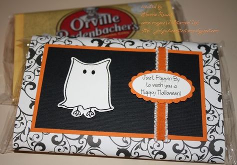 Halloween Popcorn Sleeve Popcorn Halloween Treats, Halloween Microwave Popcorn Wrappers, Candy Bar Wraps For Halloween, Popcorn Wrappers, Halloween Popcorn, Craft Fairs Booth, Candy Bar Wrappers, Halloween Printables, Popcorn