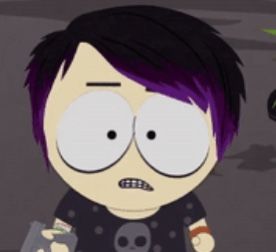 EMO FIRKLE>>> Firkle Smith, Firkle South Park, Sp Characters, South Park Game, Goth Kids, Emo Pfp, South Park Anime, South Park Fanart, Emo Kid