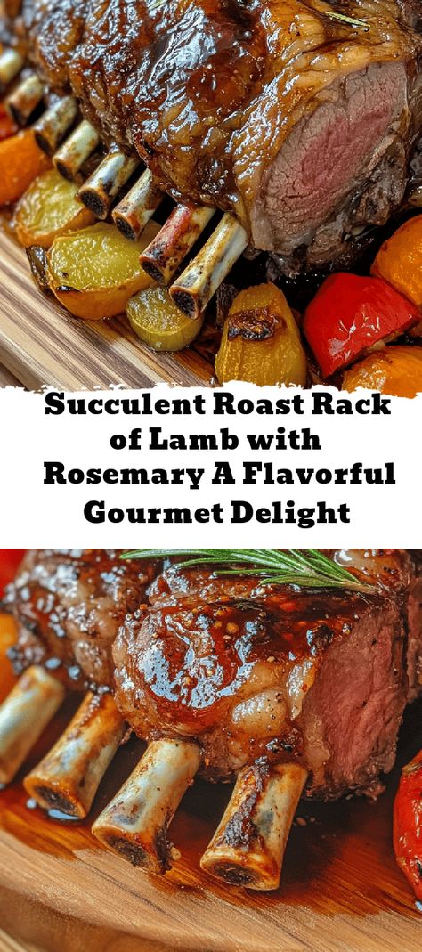 Impress your guests with a stunning Succulent Roast Rack of Lamb with Rosemary! This gourmet dish features tender, juicy lamb infused with garlic, rosemary, and a hint of honey, making it the perfect centerpiece for any special gathering. Easy to prepare, it’s great for both novice and experienced cooks alike. Pair it with seasonal veggies or a rich potato gratin for a complete meal that showcases elegance and flavor. Enjoy a taste of tradition and elevate your dinner experience with t Rack Of Lamb Instant Pot Recipes, Easy Rack Of Lamb Recipes, Roasted Rack Of Lamb Recipes, Best Rack Of Lamb Recipes, Frenched Lamb Rack Recipes, Rack Of Lamb Recipes Oven Easy, Rack Of Lamb Side Dishes, Rack Of Lamb Recipes Oven, Rack Of Lamb Recipes