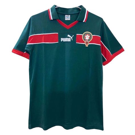 Morocco Retro Home Jersey Mens 1998 Check more at https://makedtee.com/product/morocco-retro-home-jersey-mens-1998/ Morocco Jersey, Genoa Cfc, Montreal Impact, Union Berlin, Retro Jersey, Jersey Soccer, Home Green, Orlando City, Toronto Fc