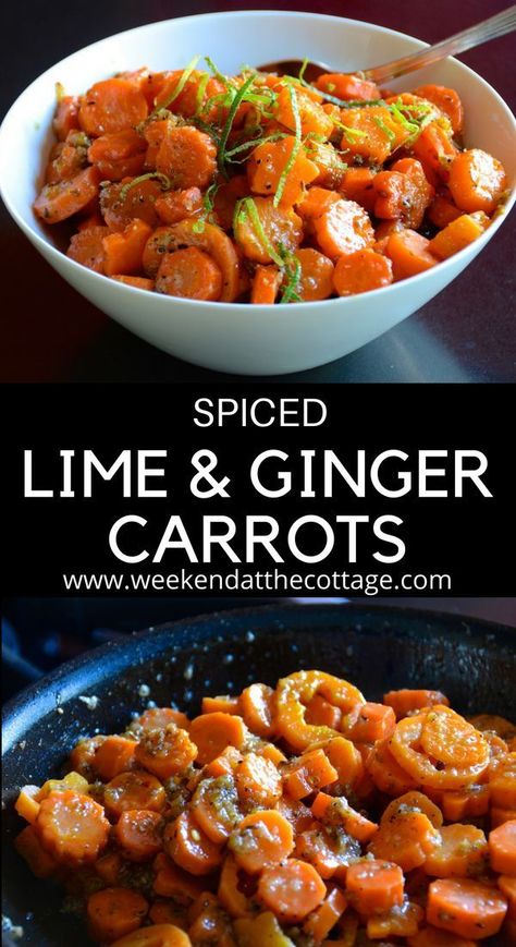 Ginger Carrots, Summer Vegetable Recipes, Cottage Meals, Spiced Carrots, Healthy Choice, Carrot Recipes, Veggie Side Dishes, Vitamin K, Side Recipes