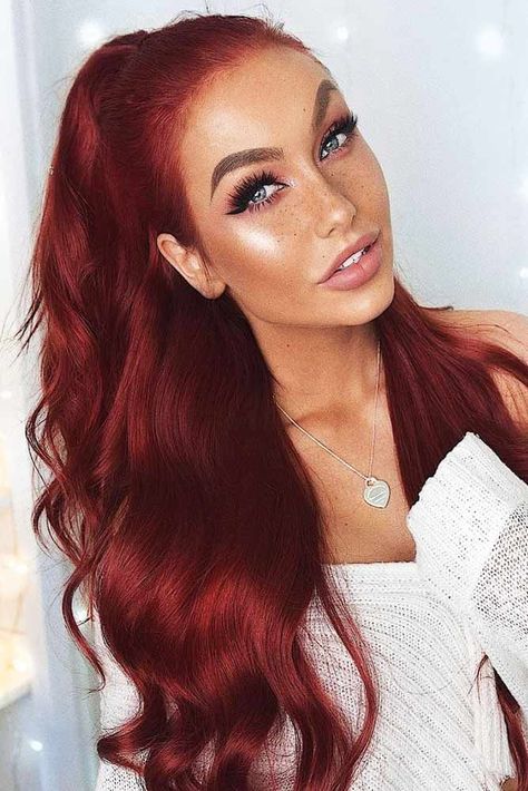 Pelo Color Vino, Shades Of Red Hair, Wine Hair, Red Hair Inspo, Hair Secrets, Long Red Hair, Burgundy Hair, Hair Colours, Summer Hair Color