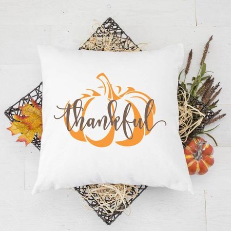 Easy DIY Fall Throw Pillows with Free SVG Cut Files Primitive Fall Crafts, Diy Throw Pillows, Thanksgiving Pillows, Fall And Thanksgiving, Ribbon Embroidery Tutorial, Fall Throw Pillows, Primitive Fall, Frozen Foods, Thanksgiving Diy