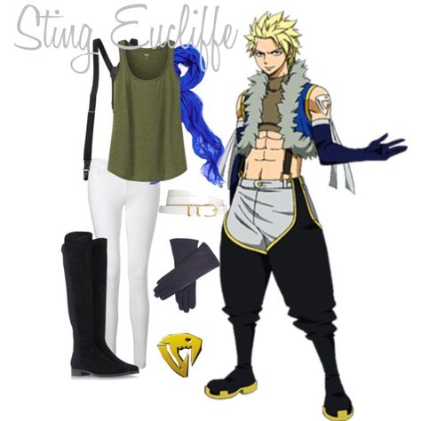 [Fairy Tail] Sting Eucliffe Fairy Tail Sting, Sting Eucliffe, Fairy Tail Cosplay, Nerdy Outfits, Character Inspired Outfits, Fandom Fashion, Fandom Outfits, Geek Fashion, Anime Inspired Outfits