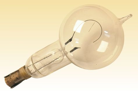 First commercial light bulb Edison 1879 Incandescent Light Bulb, Thomas Edison, Filament Bulb, Vacuum Tube, Ham Radio, The Light, Light Bulb, How To Apply, Electronics