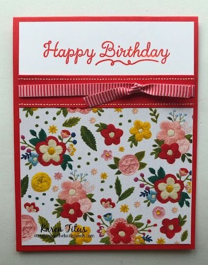 Dsp Paper Cards, Handmade Birthday Cards For Females, Cards With Designer Paper, Designer Paper Cards Cardstock Papers, Scrapbook Cards Cardmaking, Quick Handmade Cards, Designer Paper Cards Ideas, Scrapbook Paper Cards, Easy Bday Cards