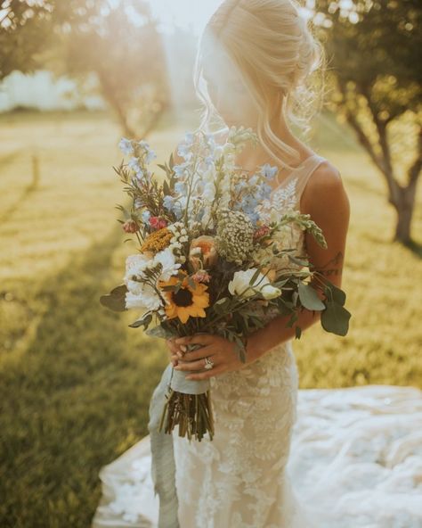 Richard + Anna • Nannette York Floral and Decor Wildflower Bridal Bouquets, Wildflower Wedding Theme, Wildflower Wedding Bouquet, Adventure Couple, Wildflower Bouquet, Camping Adventure, Wedding 2024, Theme Color, Wildflower Wedding