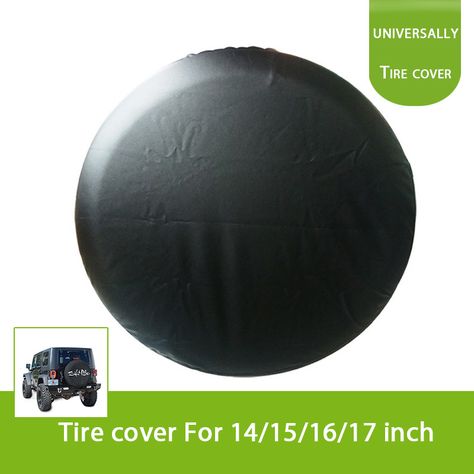 Universal Soft Black Spare Tire Cover Wheel Covers For All Cars Tyre New Spare Tire Covers, Tire Cover, All Cars, Spare Tire, Wheel Cover, Soft Black, Car Tires, Wheel, Exterior